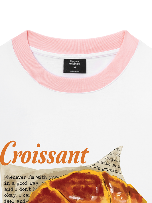 Áo Thun Ringer Relaxed Fit Croissant