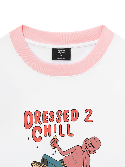 Áo Thun Ringer Relaxed Fit Weekend Dressed Chill