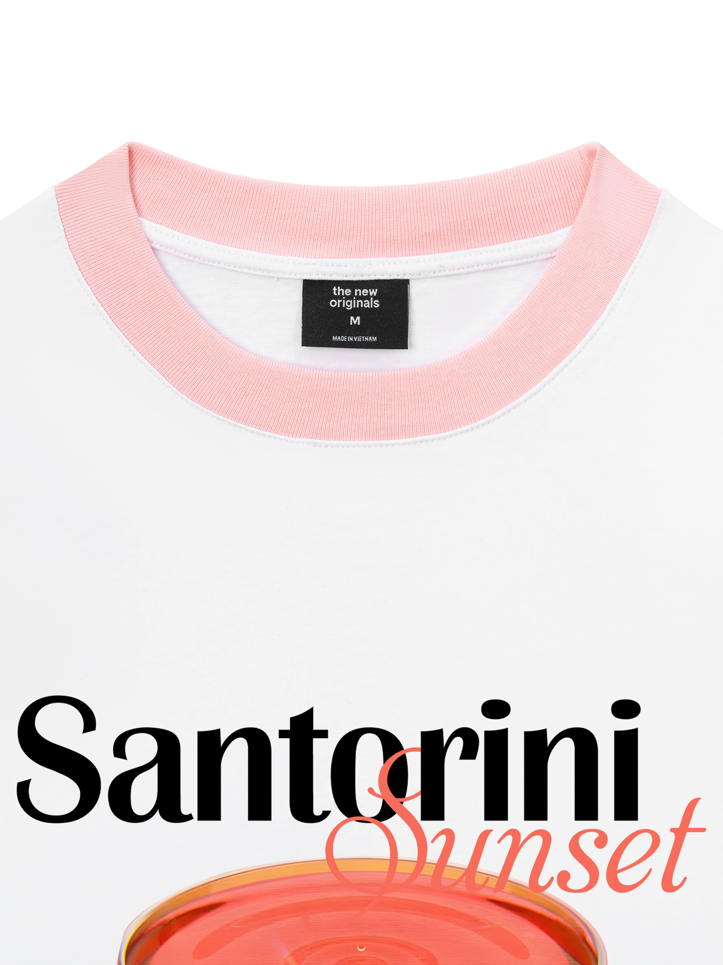 Áo Thun Ringer Relaxed Fit Fresh Santorini Sunset
