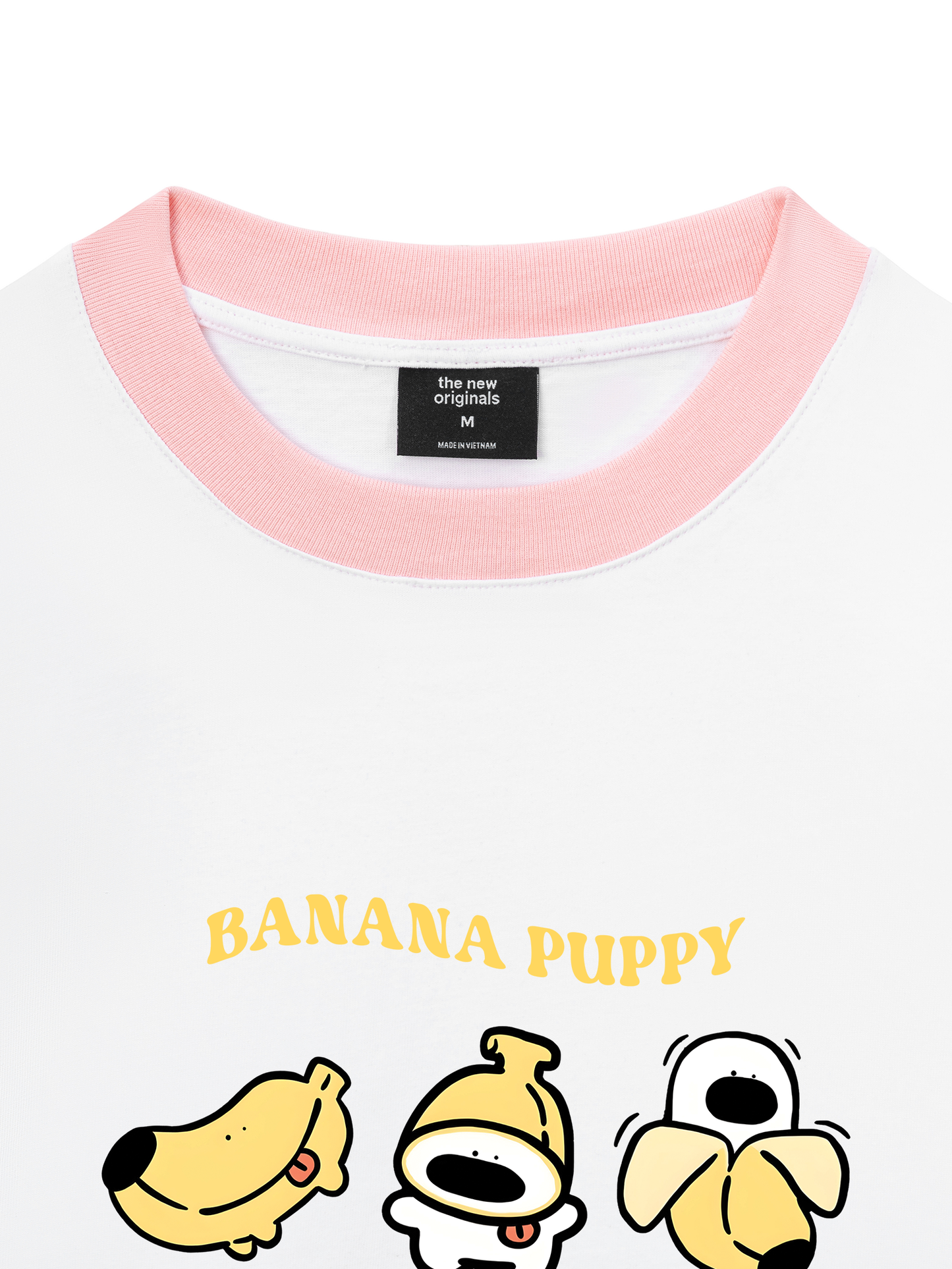 Áo Thun Ringer Relaxed Fit Banana Puppy