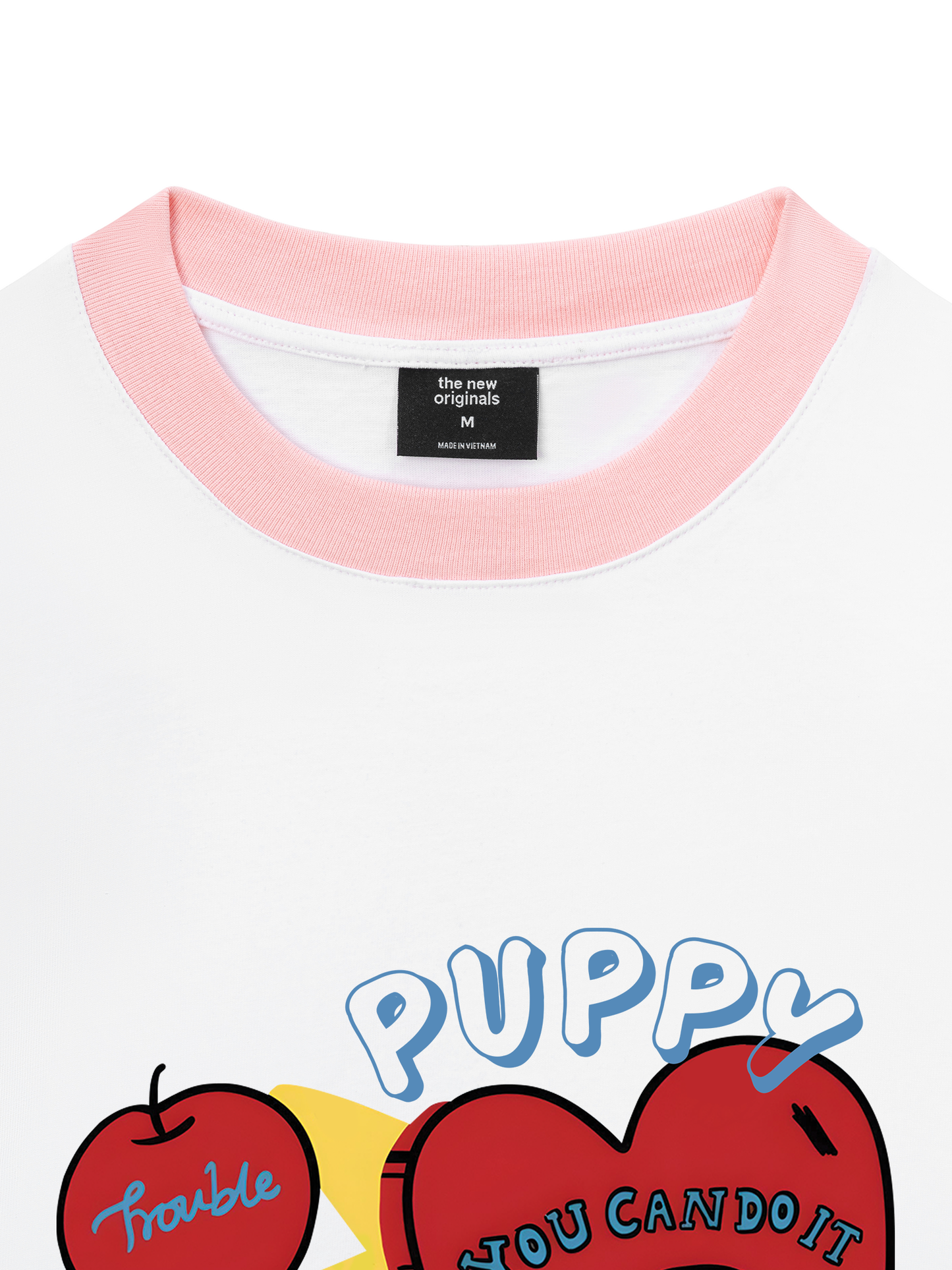Áo Thun Ringer Relaxed Fit Puppy You Can Do It