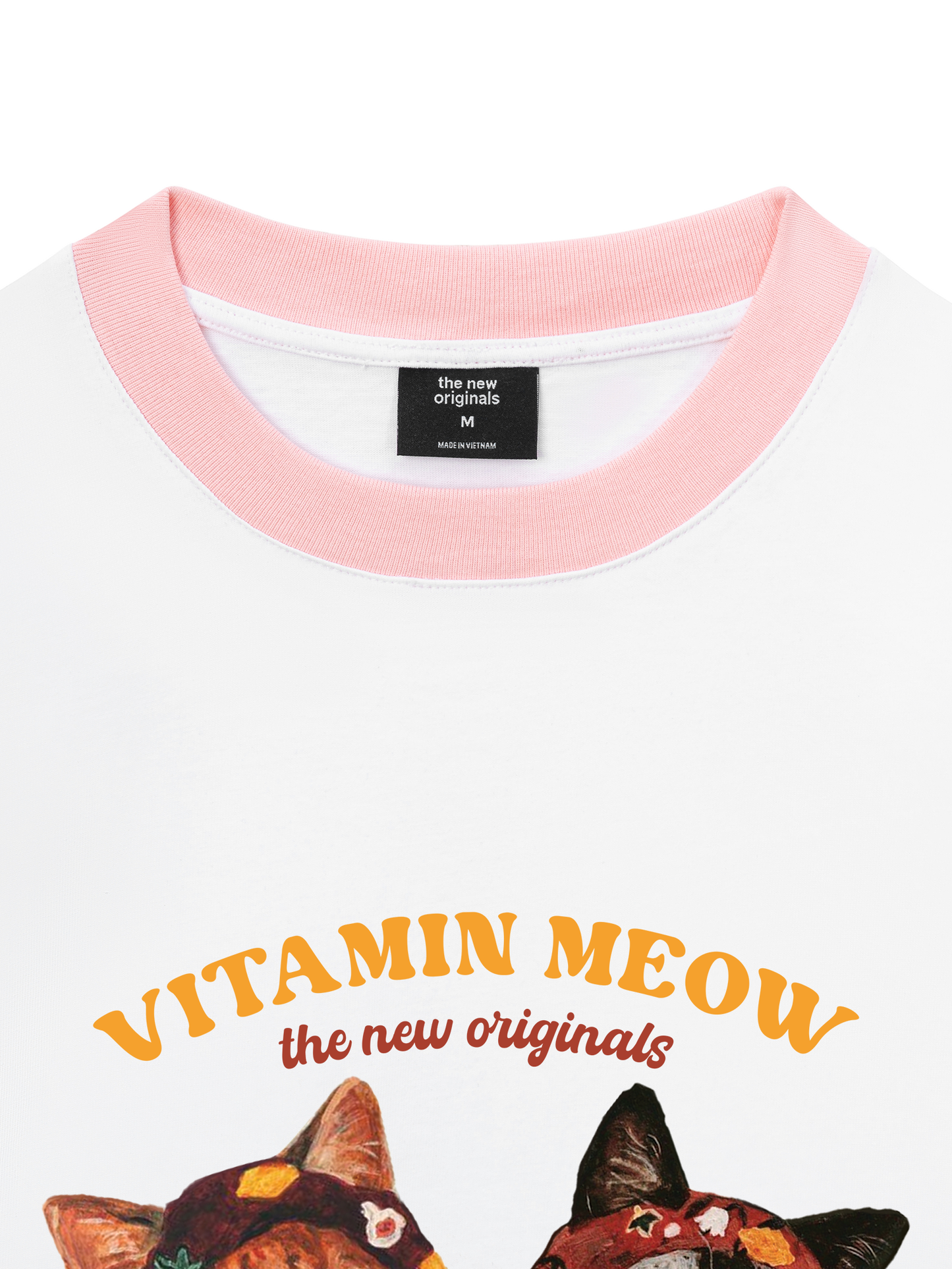 Áo Thun Ringer Relaxed Fit Vitamin Meow