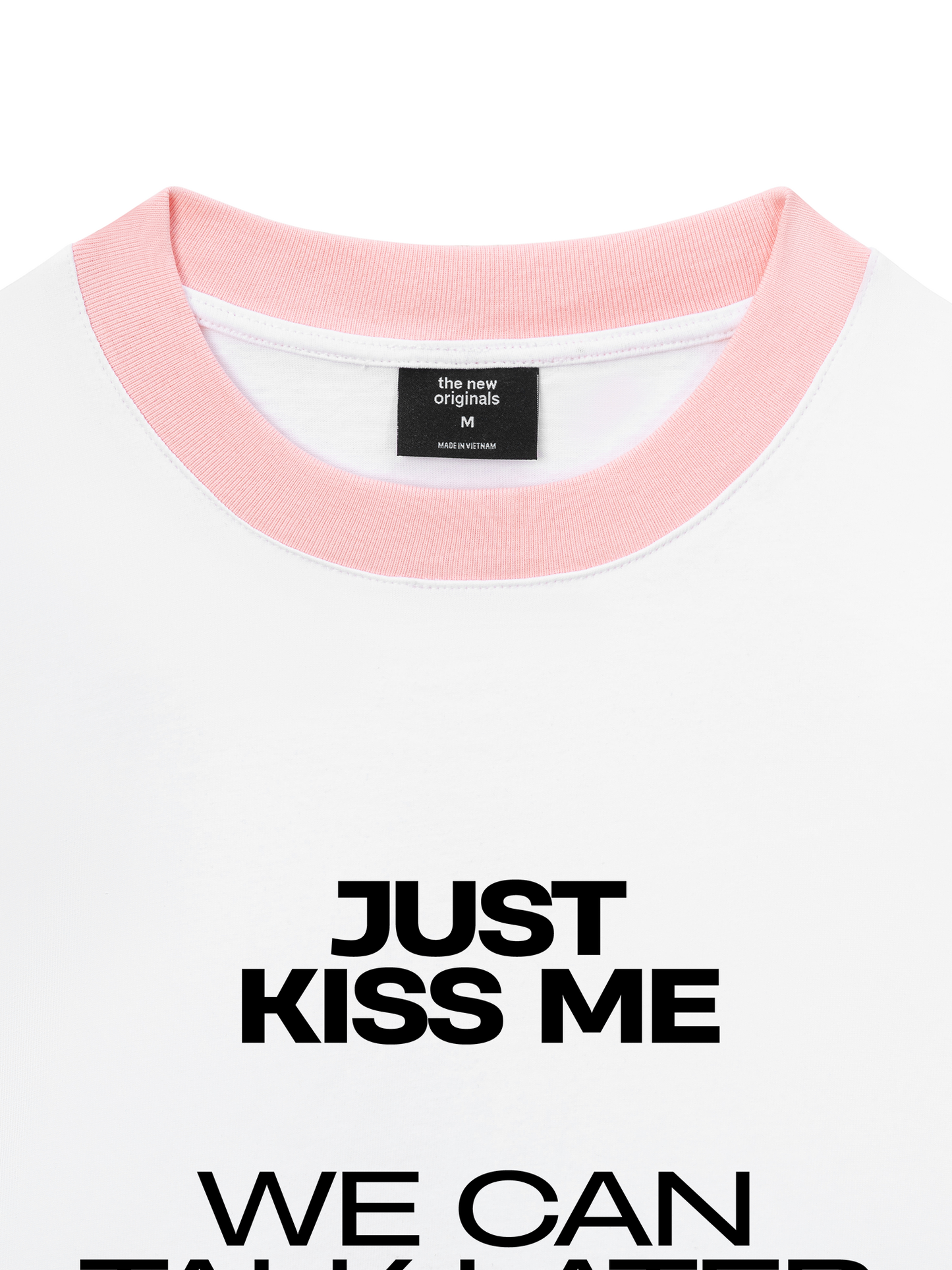 Áo Thun Ringer Relaxed Fit Life Vibe Just Kiss Me