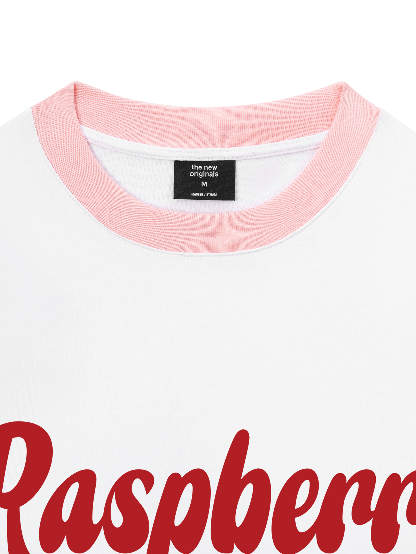Áo Thun Ringer Relaxed Fit Summer Vibes Raspberry