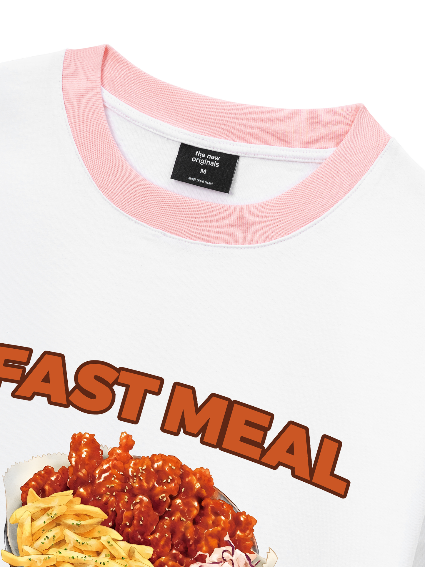 Áo Thun Ringer Relaxed Fit Foody Fast Meal