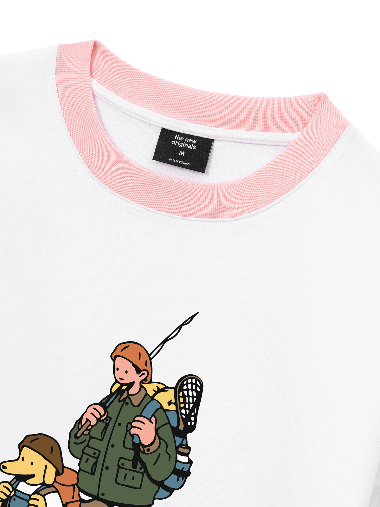 Áo Thun Ringer Relaxed Fit Go Outside Ready to Hike