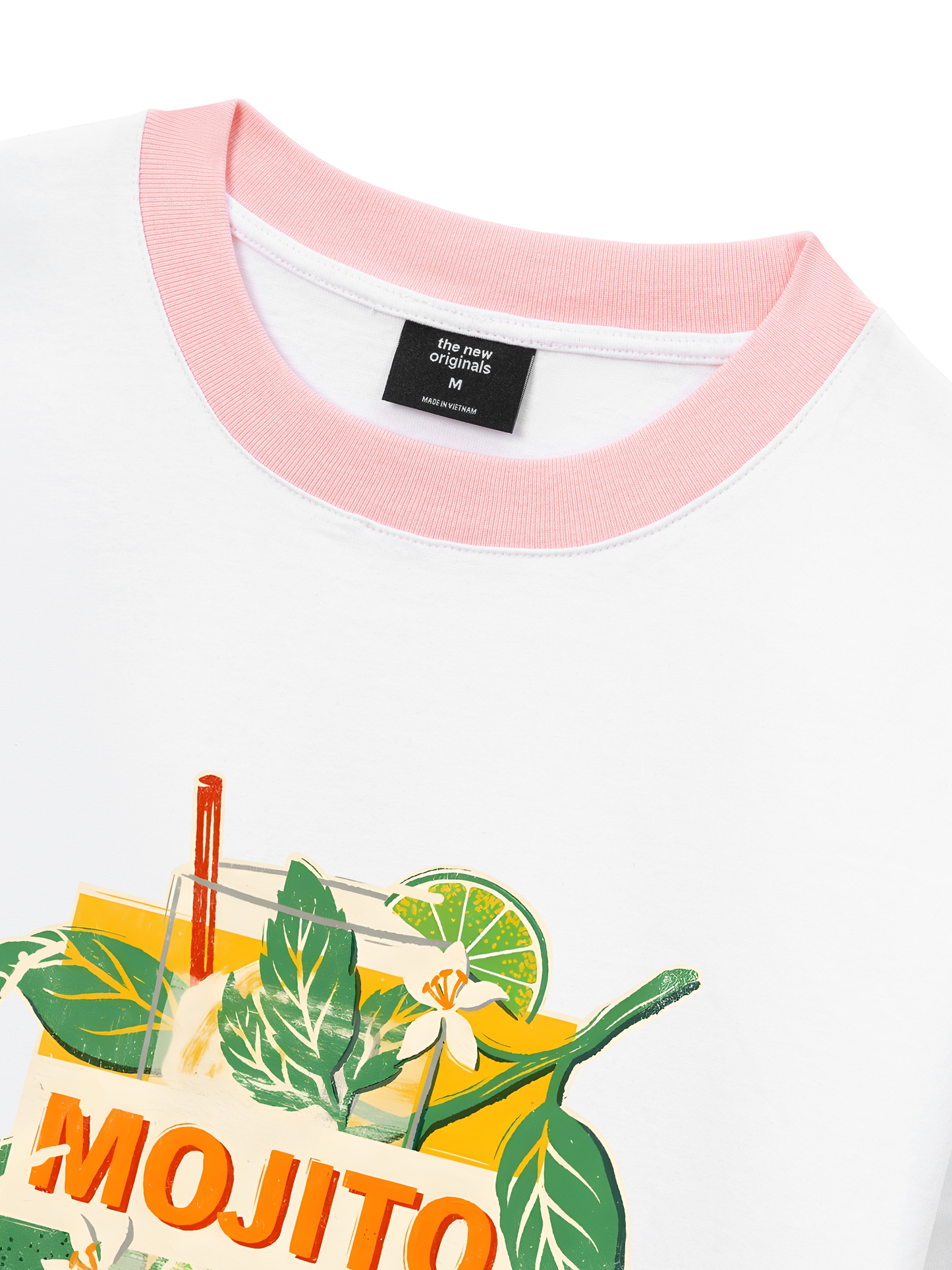 Áo Thun Ringer Relaxed Fit Fresh Lime Mojito