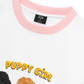 Áo Thun Ringer Relaxed Fit Animal Puppy Girl