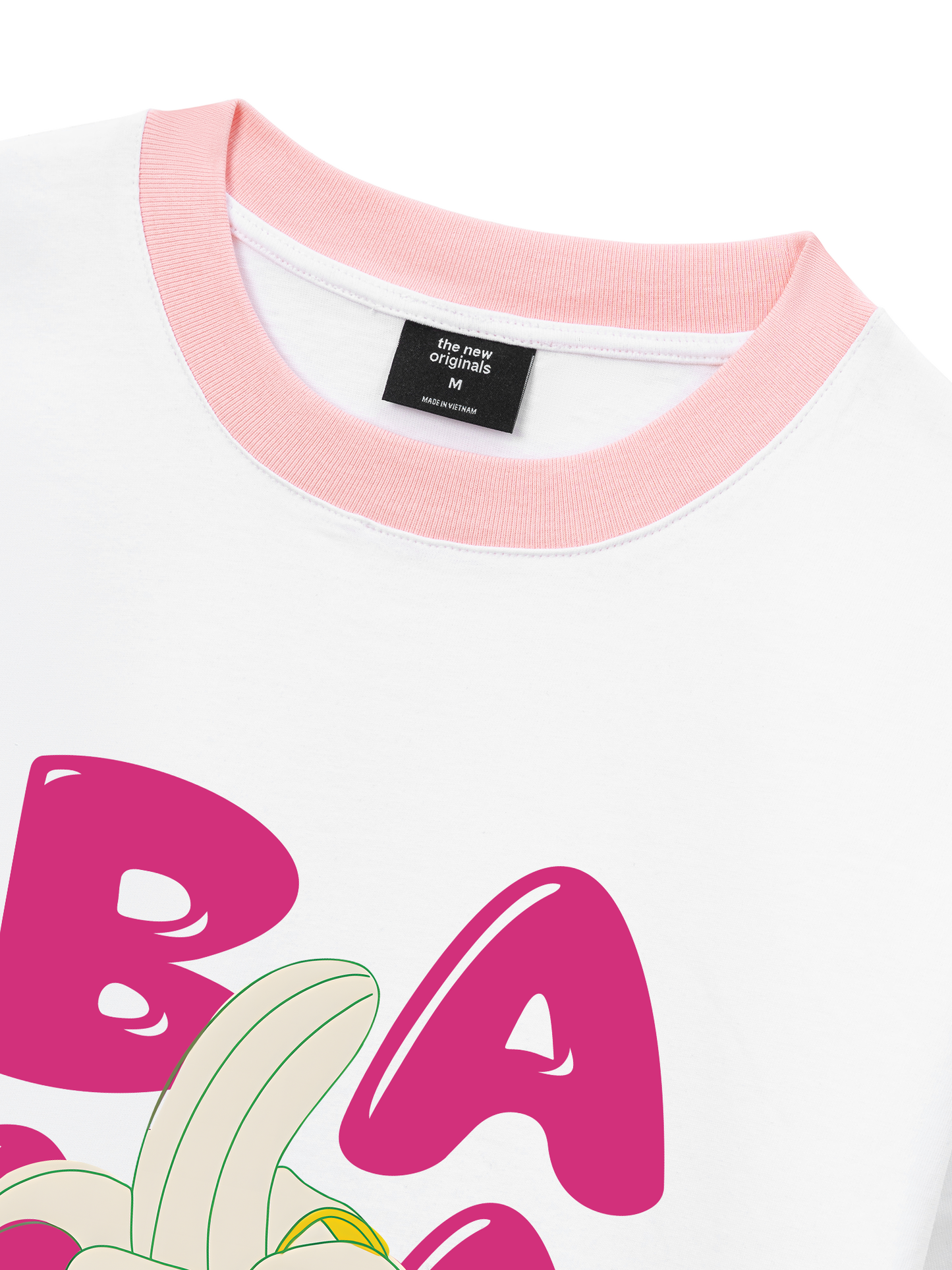 Áo Thun Ringer Relaxed Fit Suummer Vibes Cute Banana