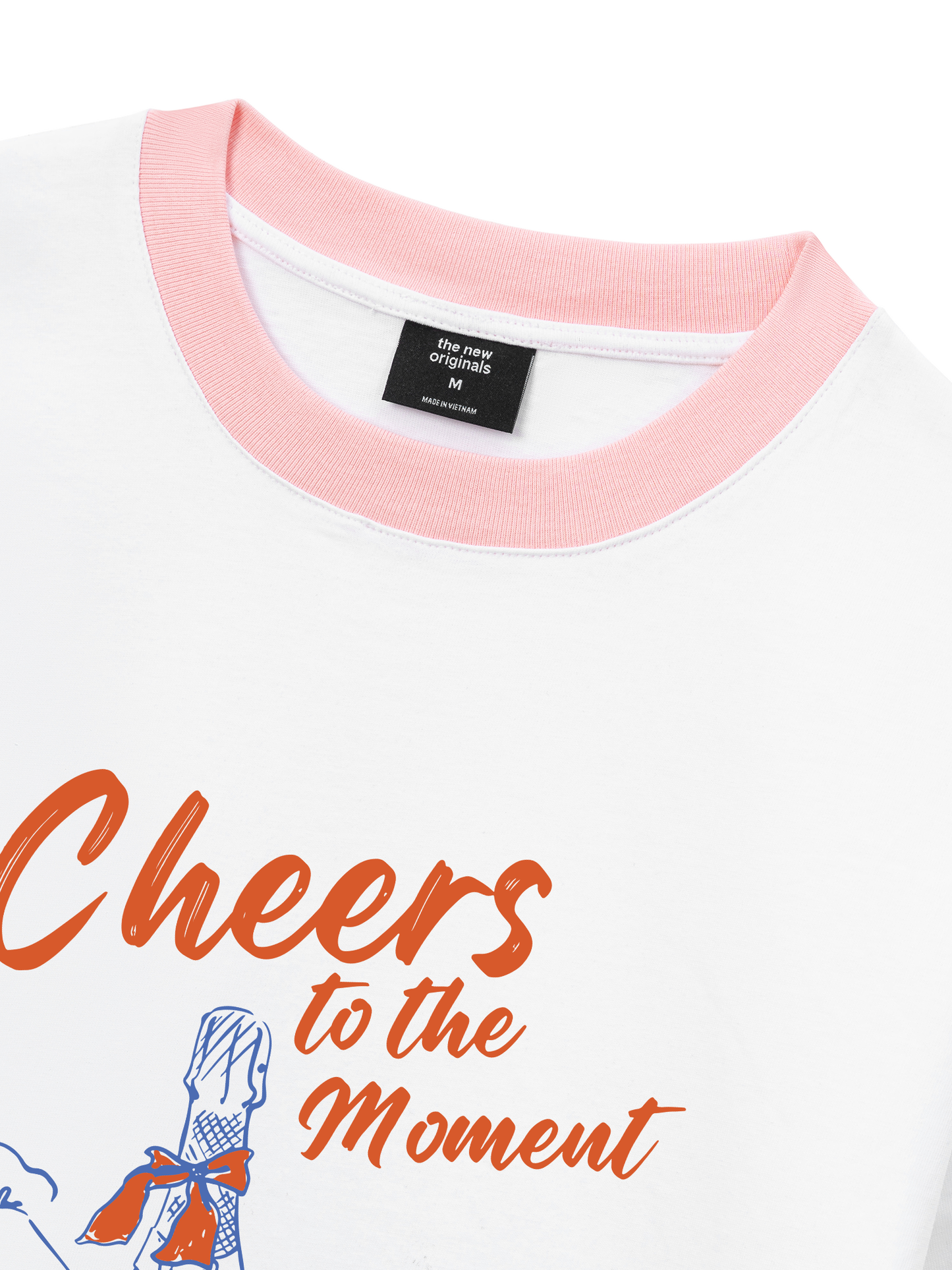 Áo Thun Ringer Relaxed Fit cheer to the moment