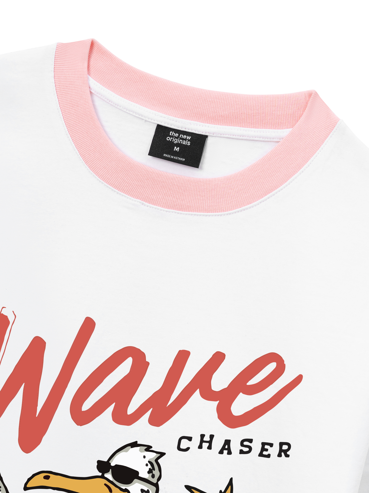 Áo Thun Ringer Relaxed Fit Ocean Duck Waves