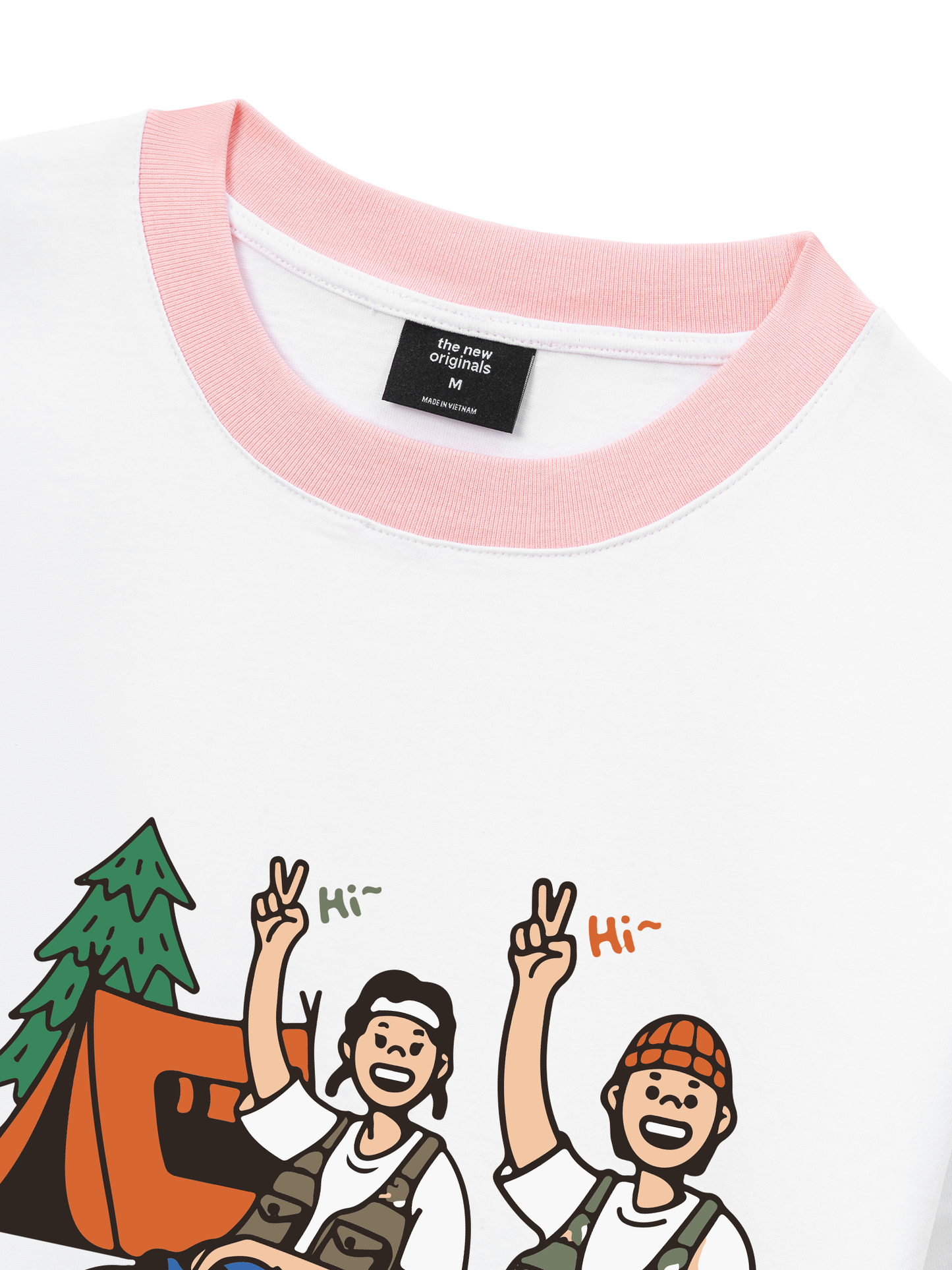 Áo Thun Ringer Relaxed Fit Go Camping