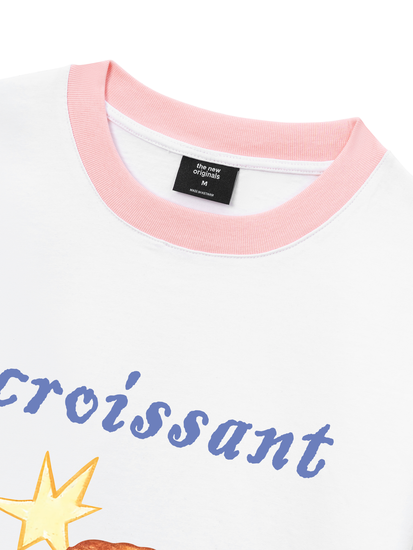 Áo Thun Ringer Relaxed Fit Croissant