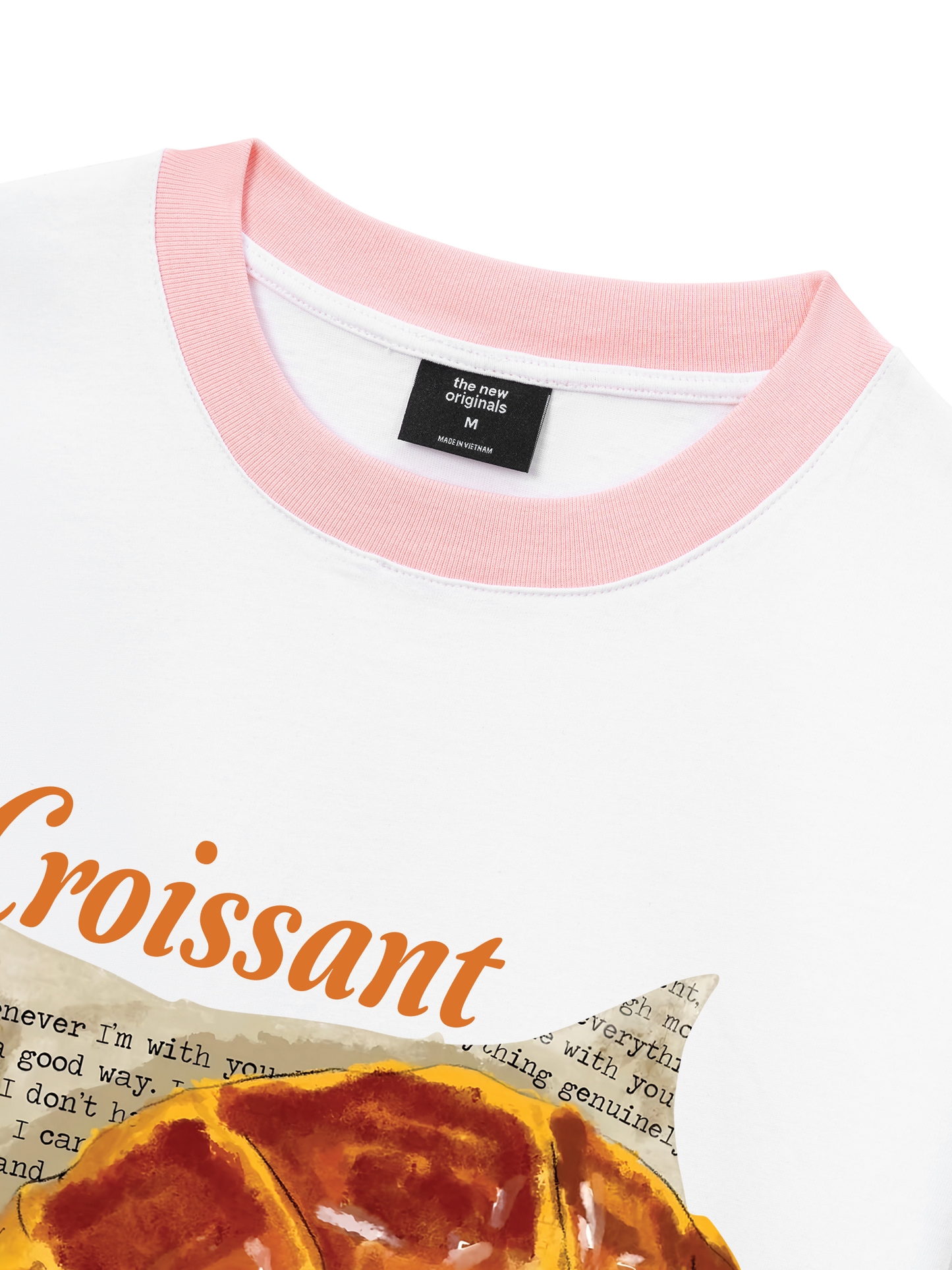 Áo Thun Ringer Relaxed Fit Croissant
