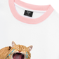 Áo Thun Ringer Relaxed Fit Animal Mood Funny Meow