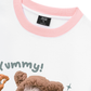 Áo Thun Ringer Relaxed Fit Cute Dog Yummy Cookie