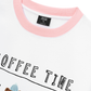 Áo Thun Ringer Relaxed Fit Sweet Pastry Coffee Time