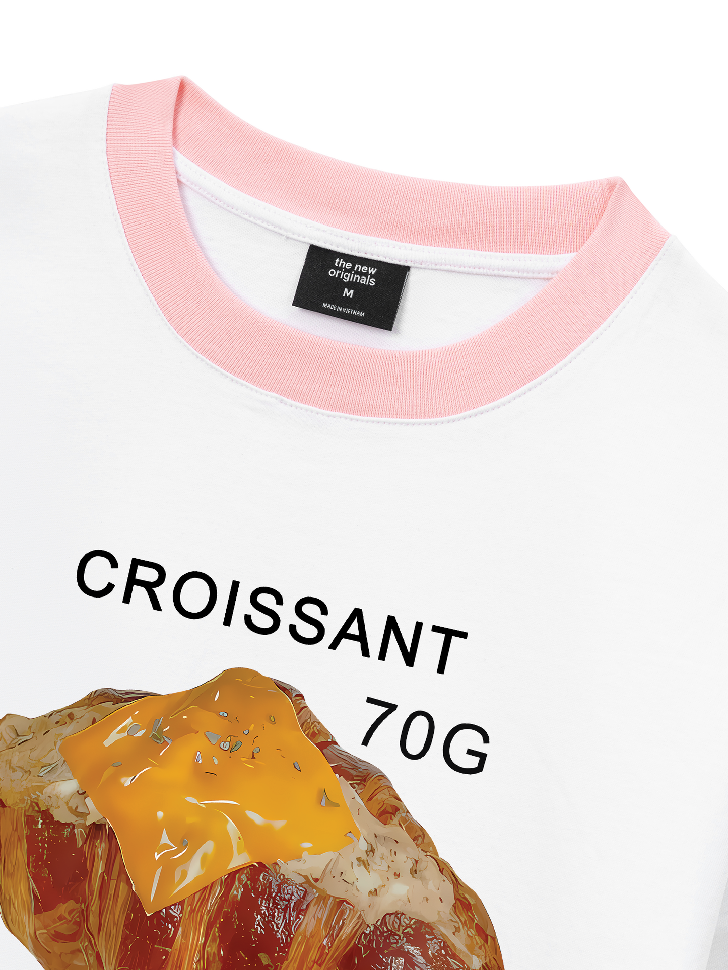 Áo Thun Ringer Relaxed Fit Sweet Pastry Croisant