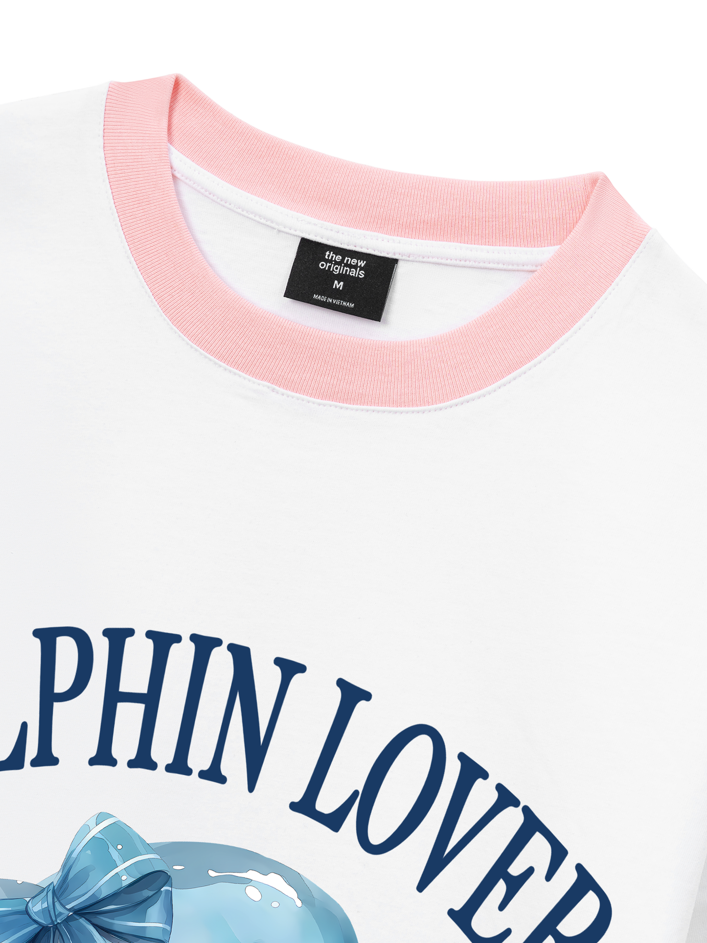 Áo Thun Ringer Relaxed Fit Ocean Dolphin Lover