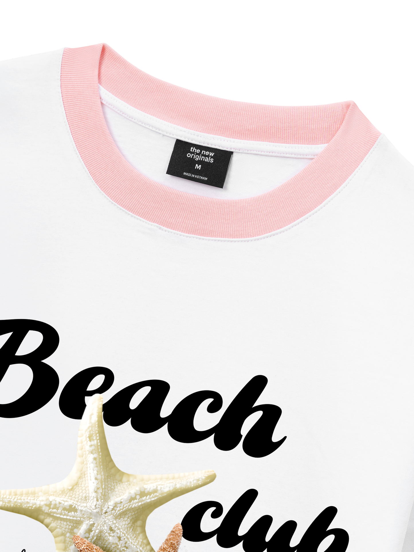 Áo Thun Ringer Relaxed Fit Ocean Beach Club