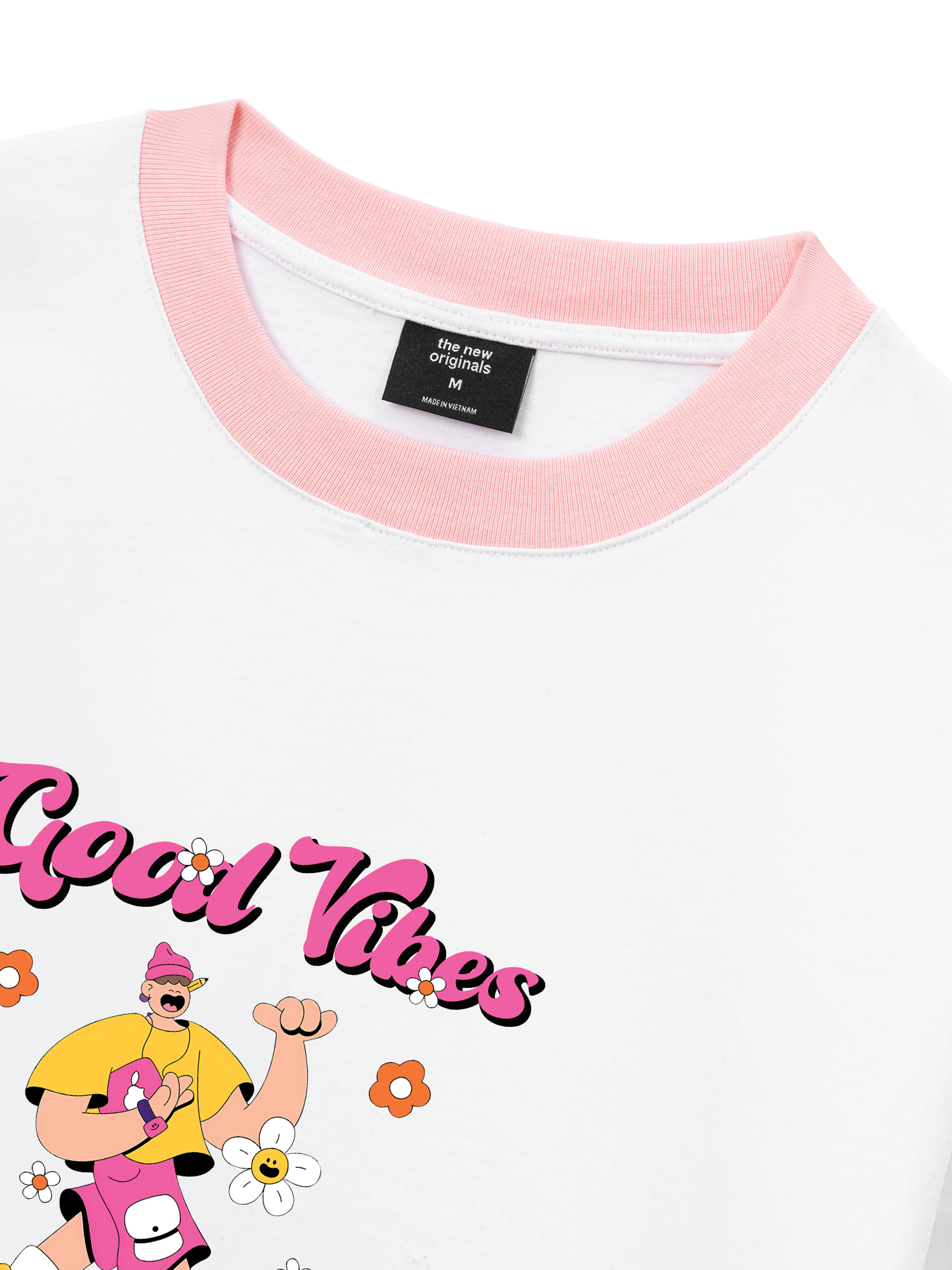 Áo Thun Ringer Relaxed Fit Weekend Goog Vibes Only