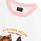 Áo Thun Ringer Relaxed Fit Vitamin Meow