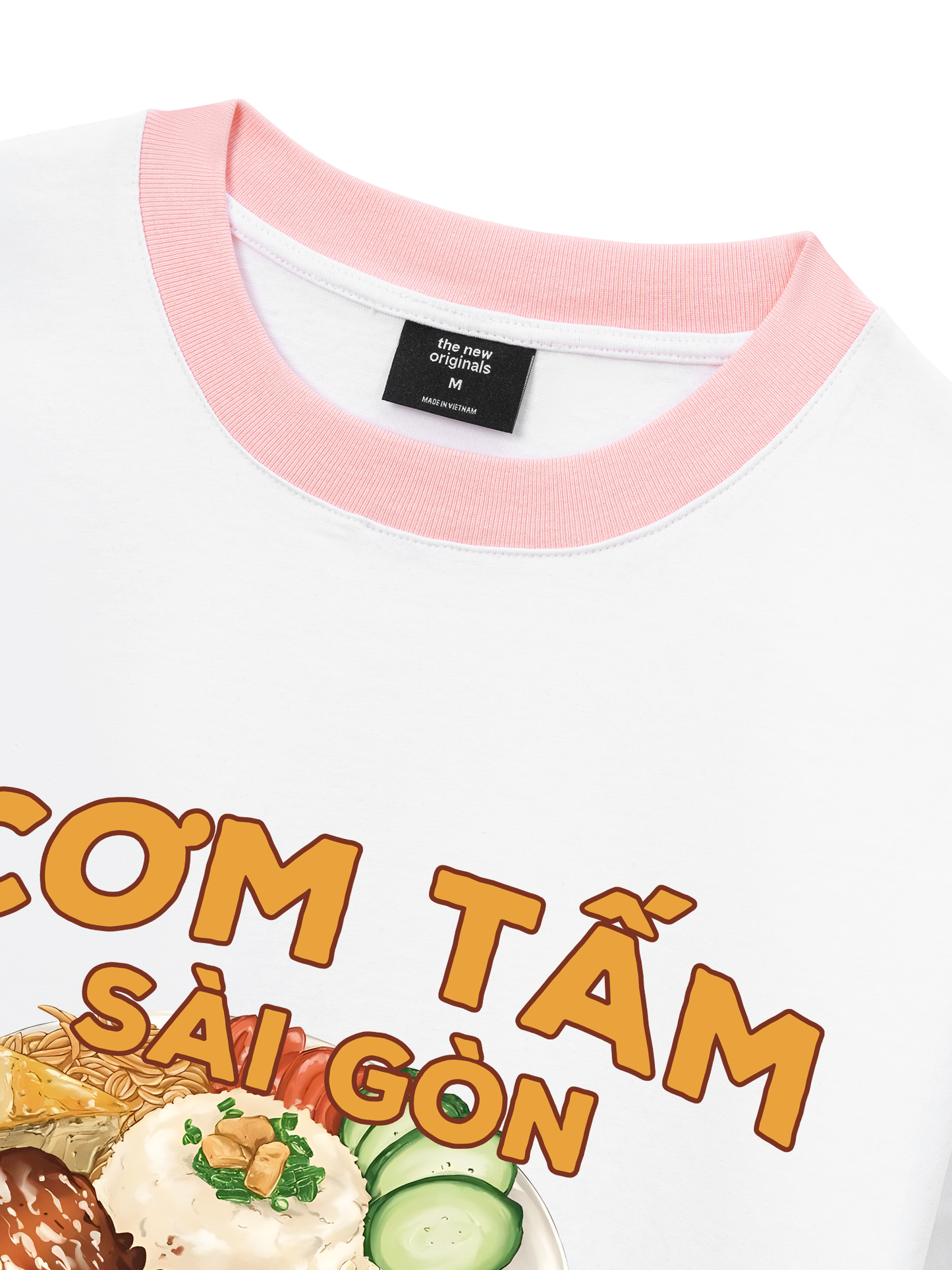Áo Thun Ringer Relaxed Fit Foody Cơm Tấm Sài Gòn