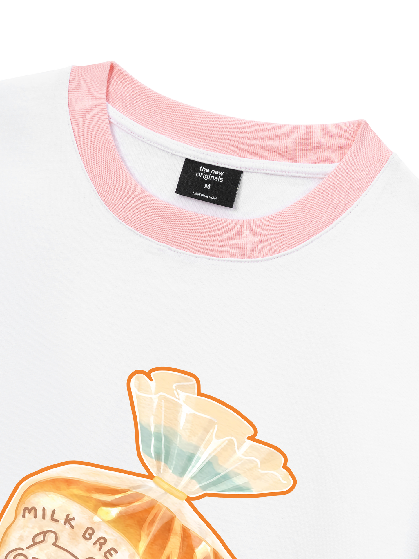 Áo Thun Ringer Relaxed Fit Milk Bread