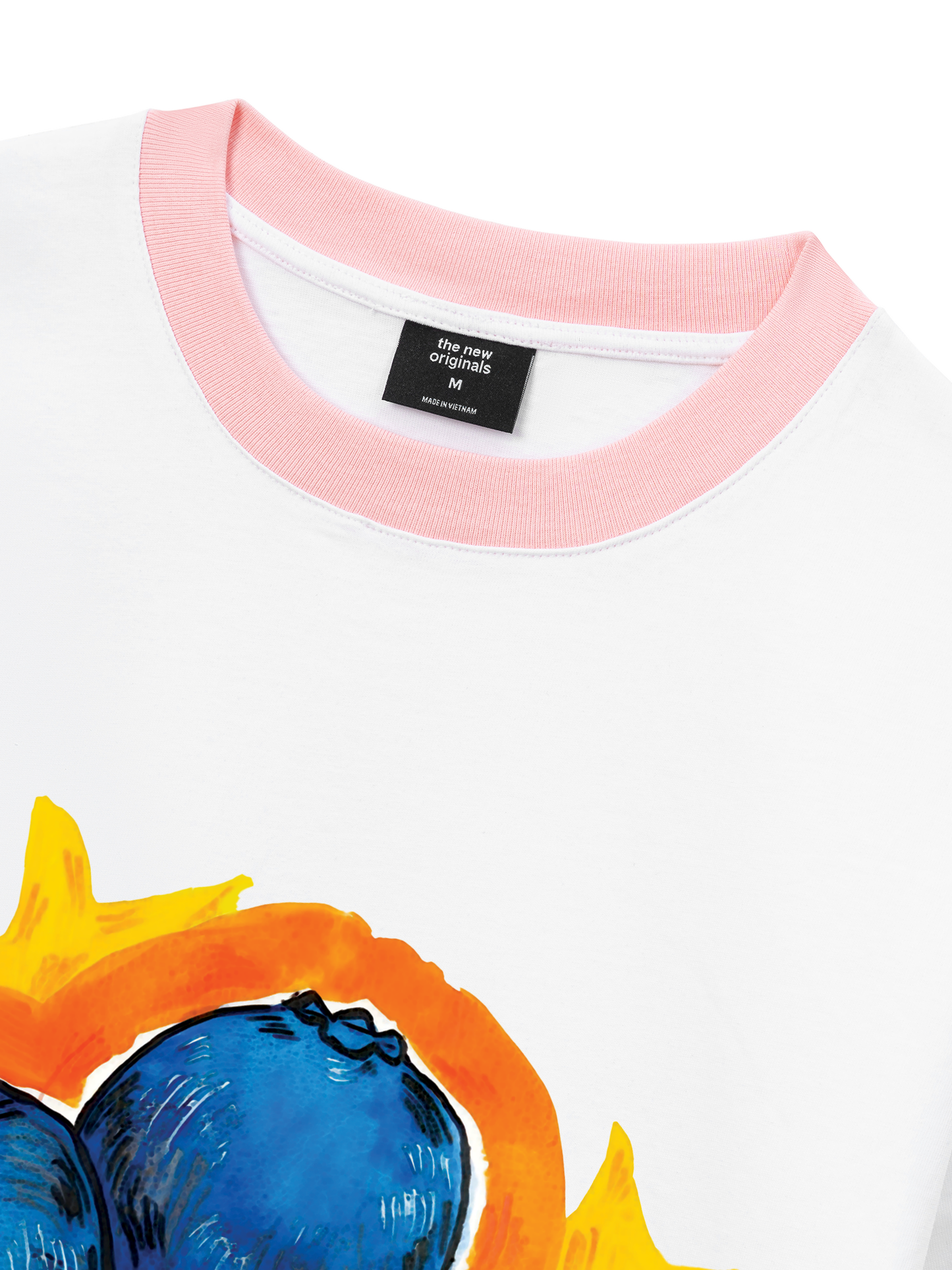 Áo Thun Ringer Relaxed Fit Blueberries