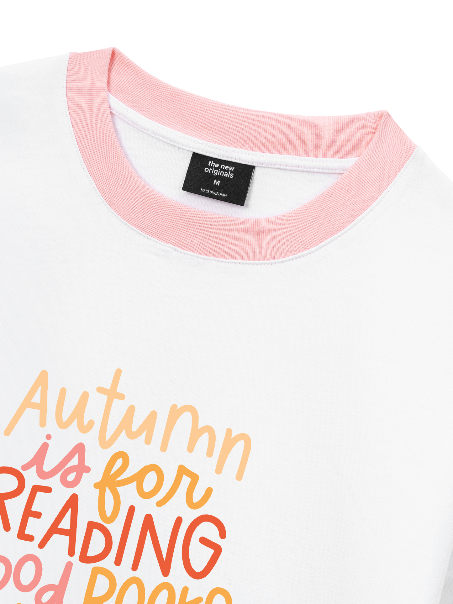 Áo Thun Ringer Relaxed Fit Autumn is For Reading Good Books