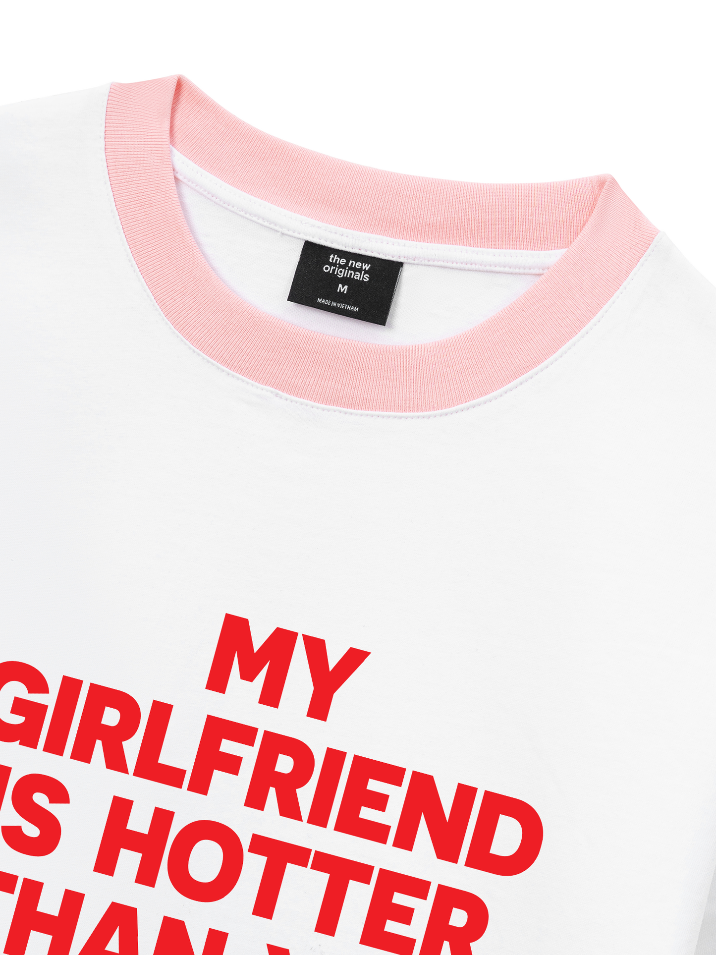 Áo Thun Ringer Relaxed Fit Life Vibe My Girlfriend