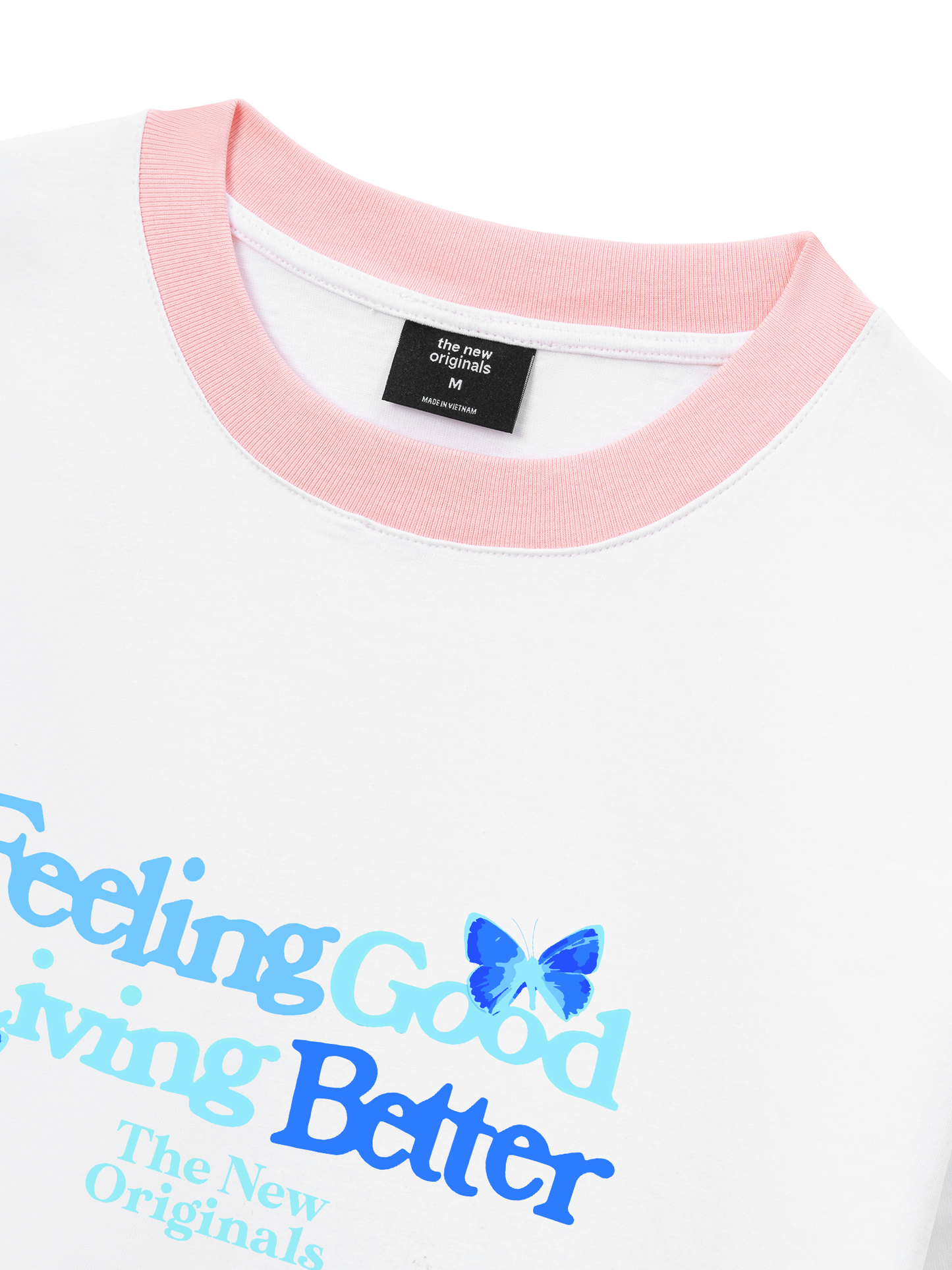 Áo Thun Ringer Relaxed Fit Be Bold Feeling Good Living Better