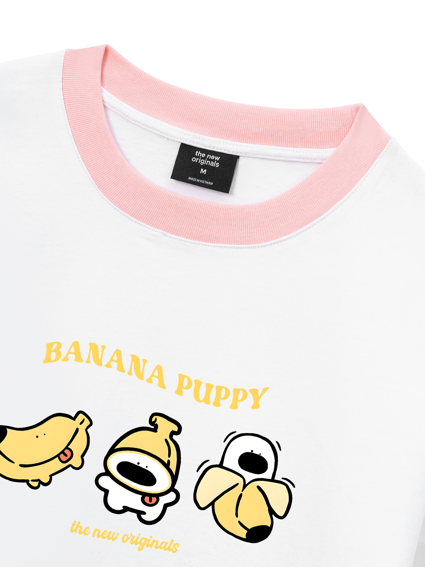 Áo Thun Ringer Relaxed Fit Banana Puppy