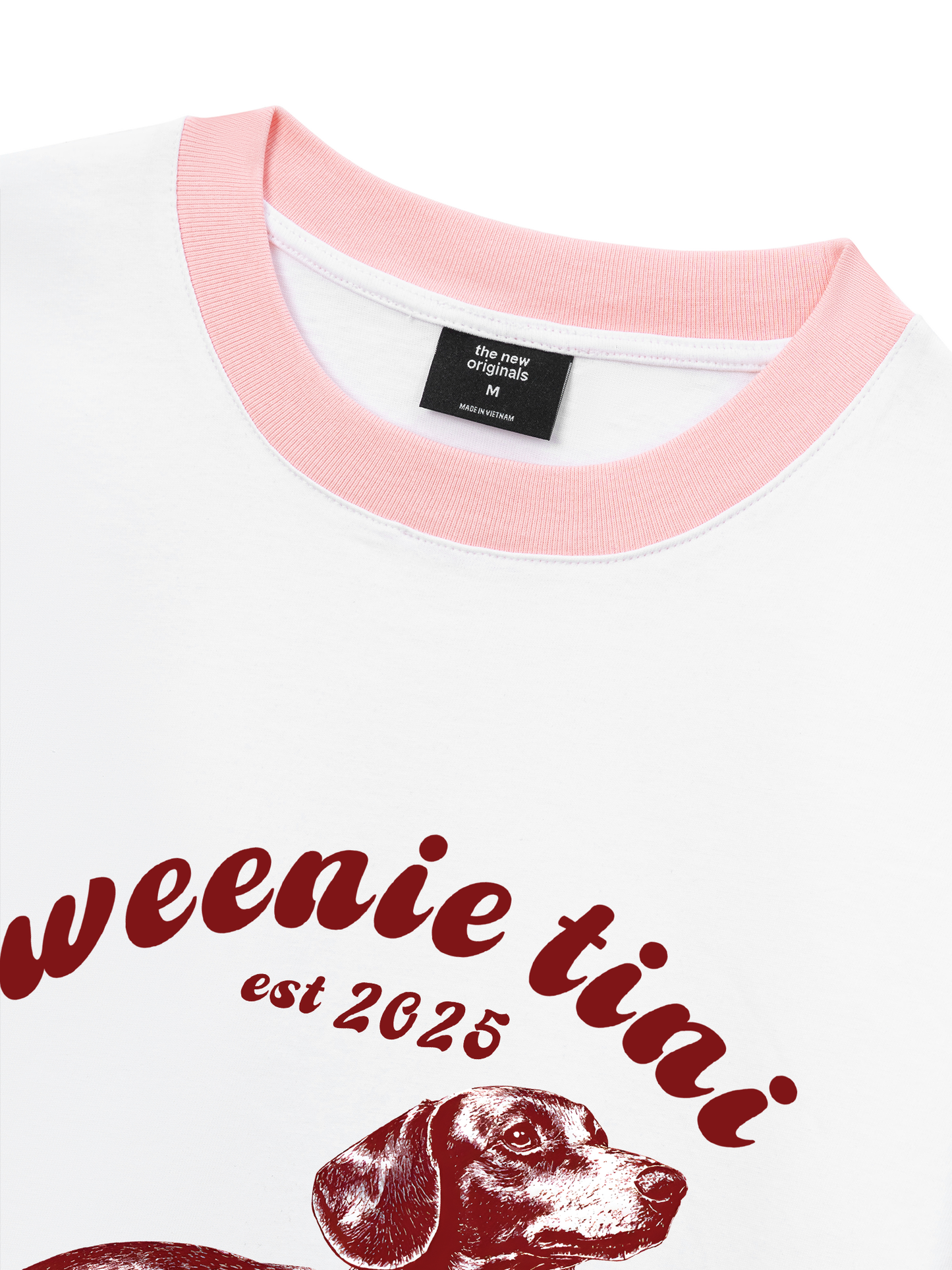 Áo Thun Ringer Relaxed Fit Weenie Tini Dachshund