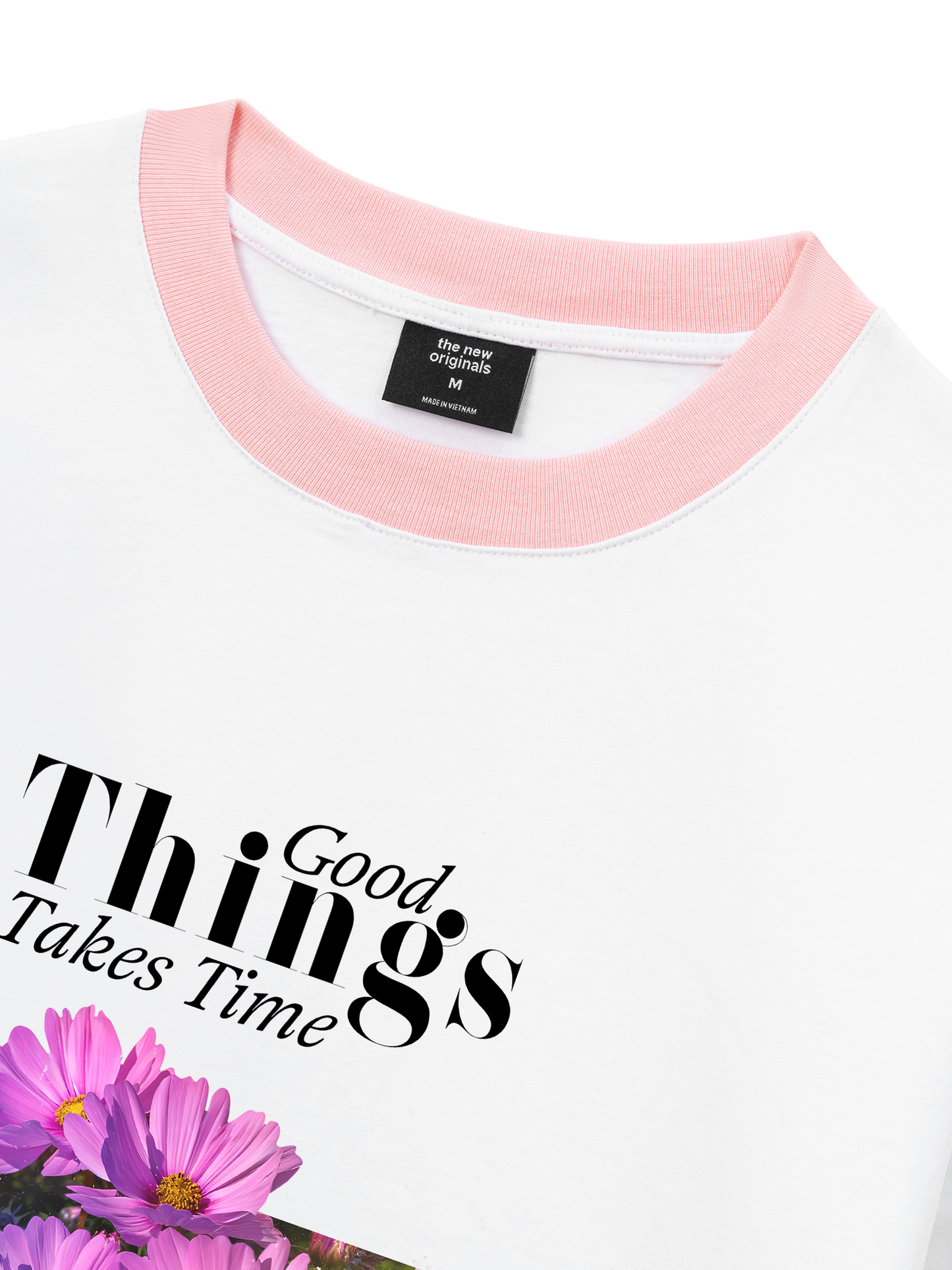 Áo Thun Ringer Relaxed Fit Good Things Take Time
