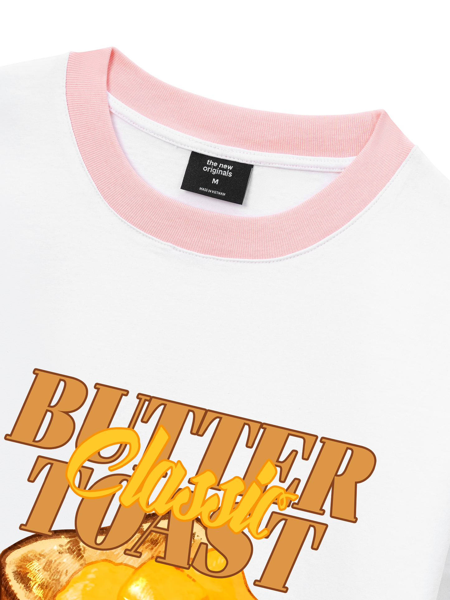 Áo Thun Ringer Relaxed Fit Foody Classic Butter Toast