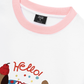 Áo Thun Ringer Relaxed Fit Animal Hello Cute Puppy