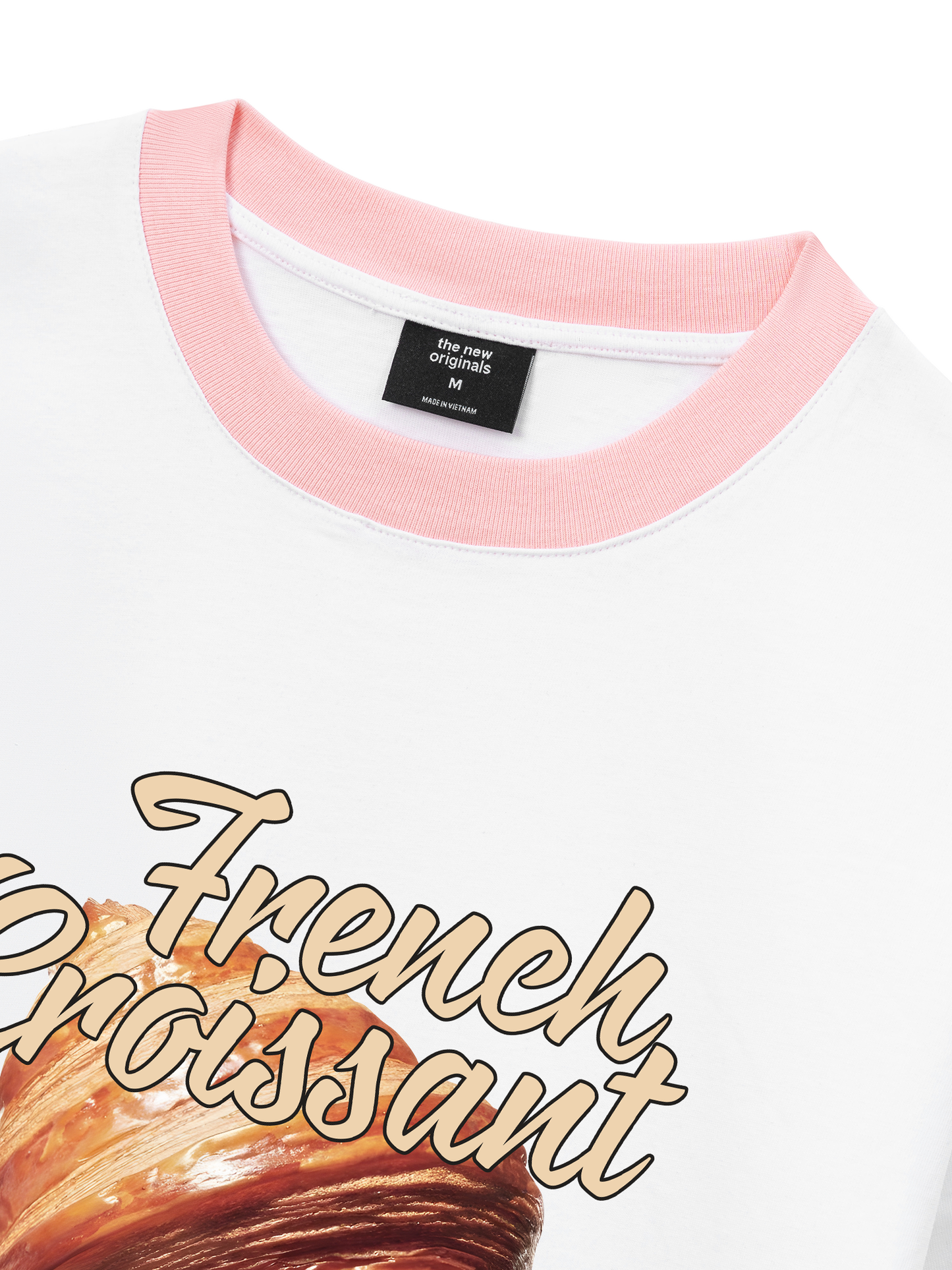 Áo Thun Ringer Relaxed Fit Foody French Croissant