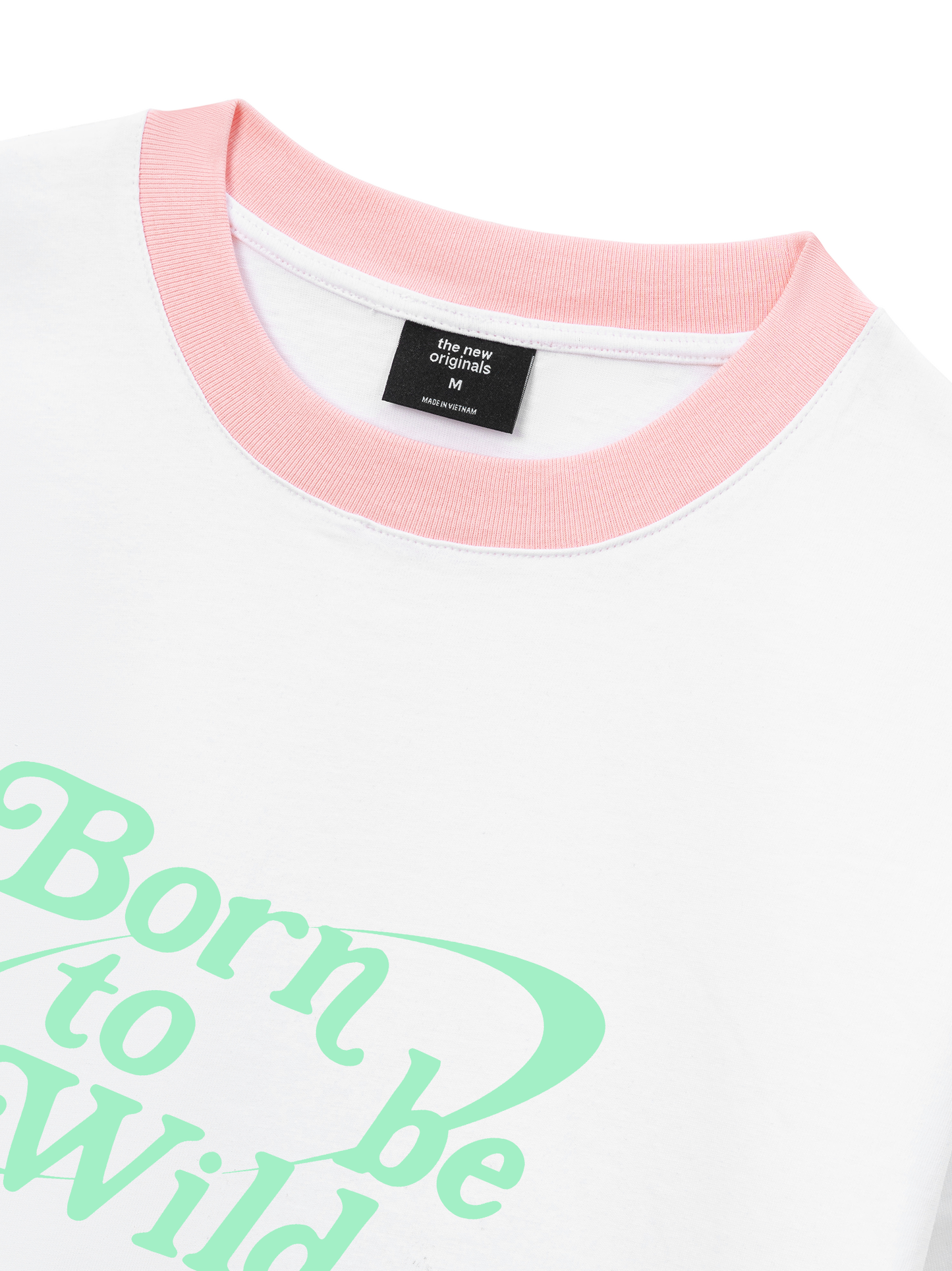 Áo Thun Ringer Relaxed Fit Born To Be Wild