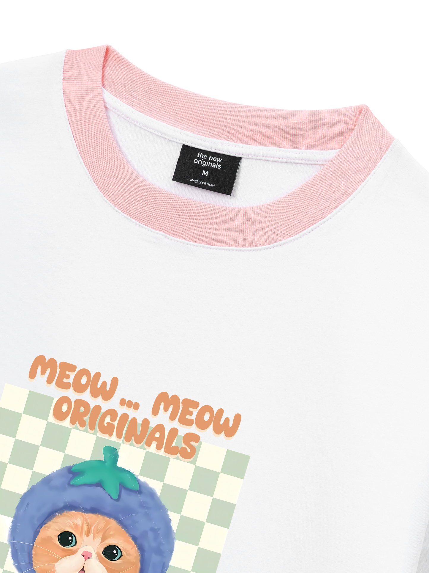 Áo Thun Ringer Relaxed Fit Animal Meow