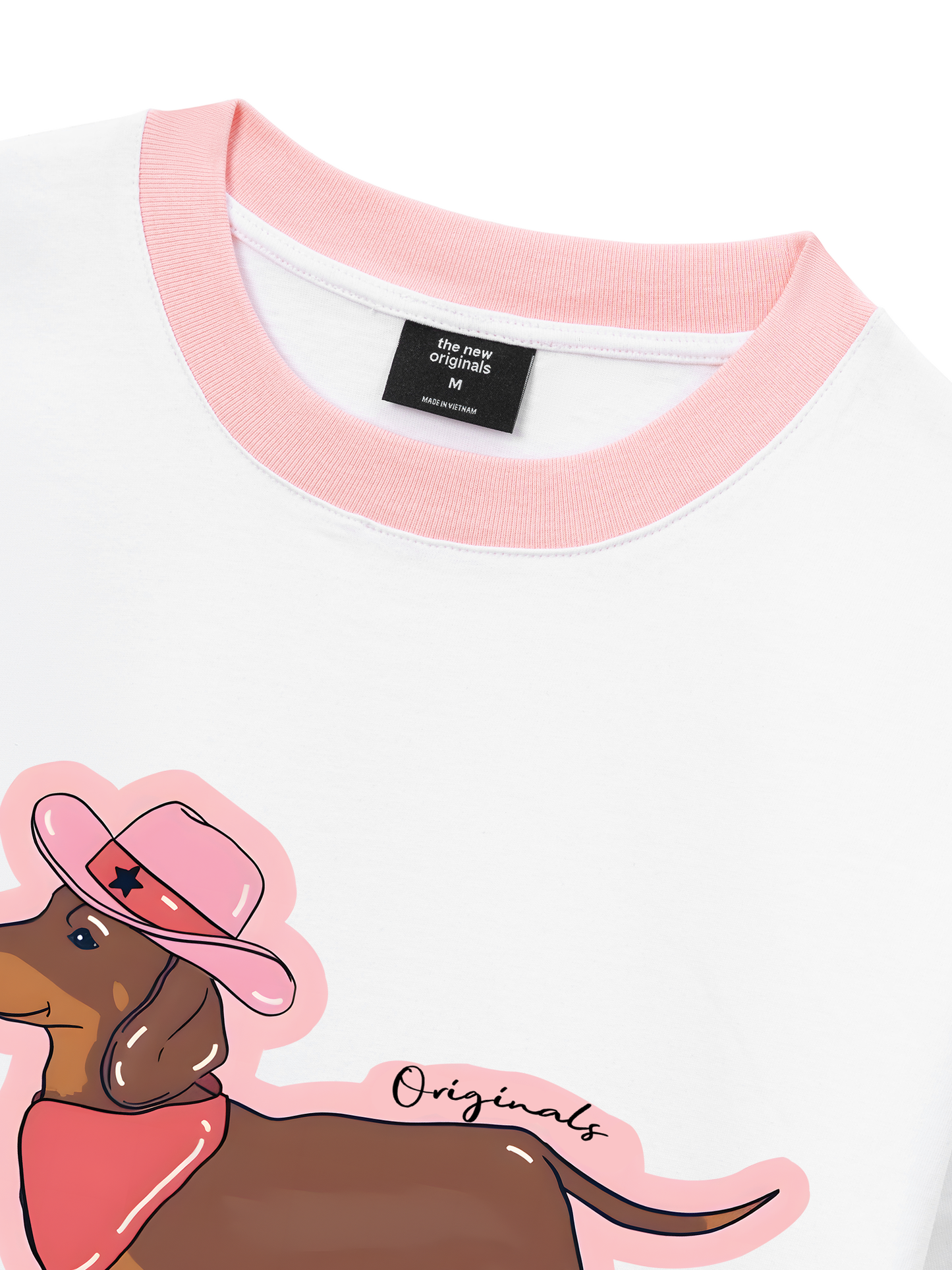 Áo Thun Ringer Relaxed Fit Howdy Dachshund