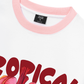 Áo Thun Ringer Relaxed Fit Summer Vibes Pink Banana