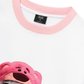 Áo Thun Ringer Relaxed Fit Animal Mood Pink Meow