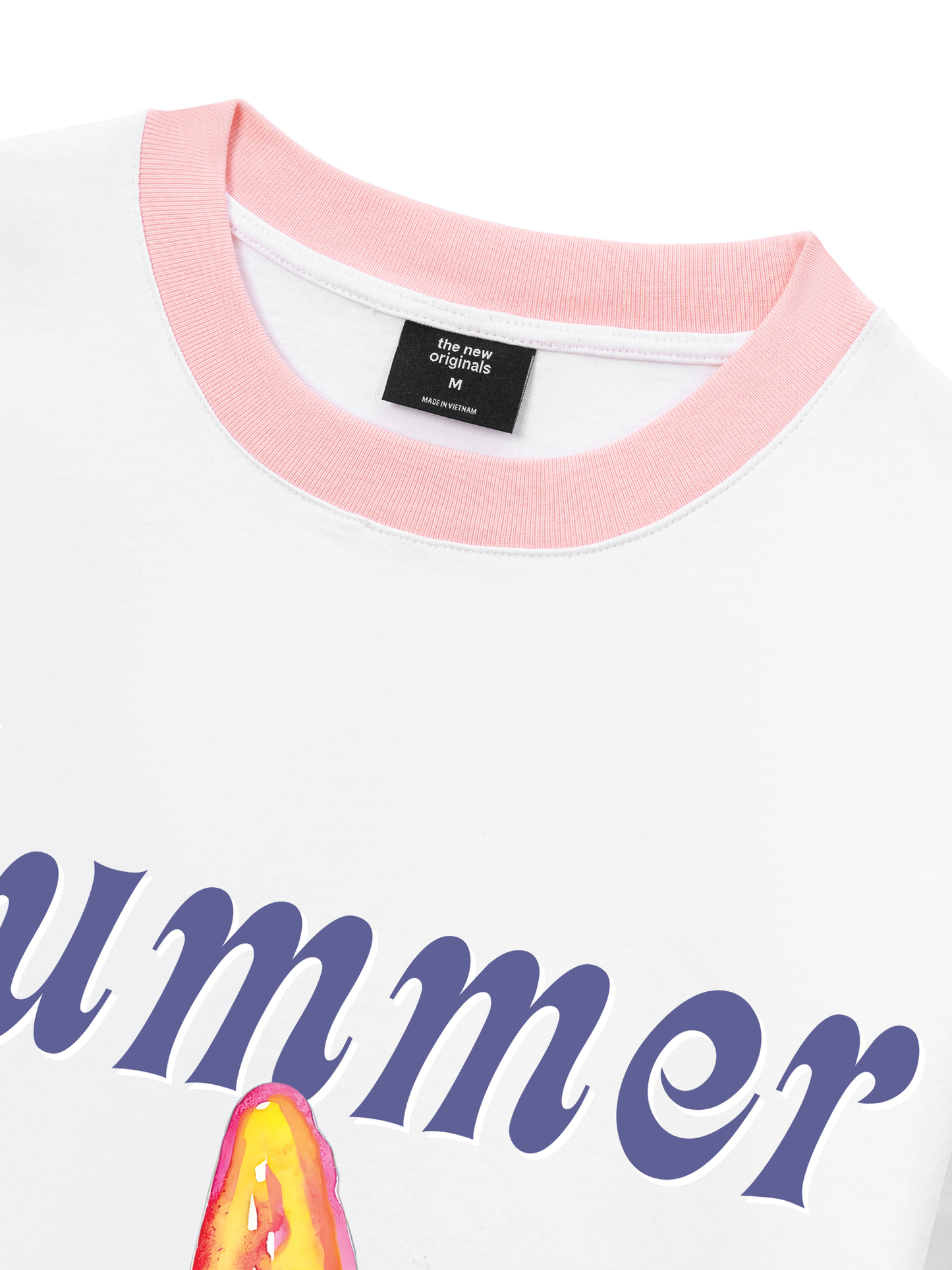Áo Thun Ringer Relaxed Fit Summer Vibes Beach