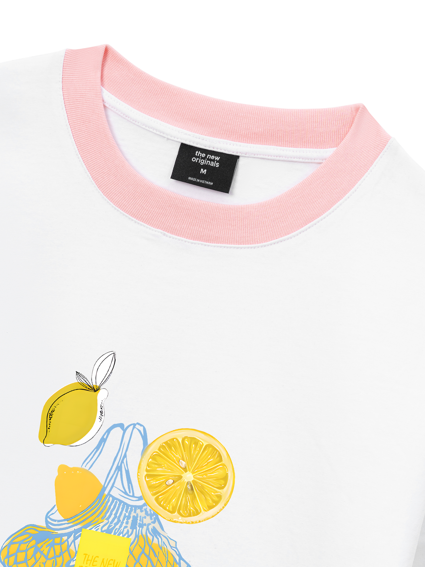 Áo Thun Ringer Relaxed Fit Summer Vibes Lemon Shopping