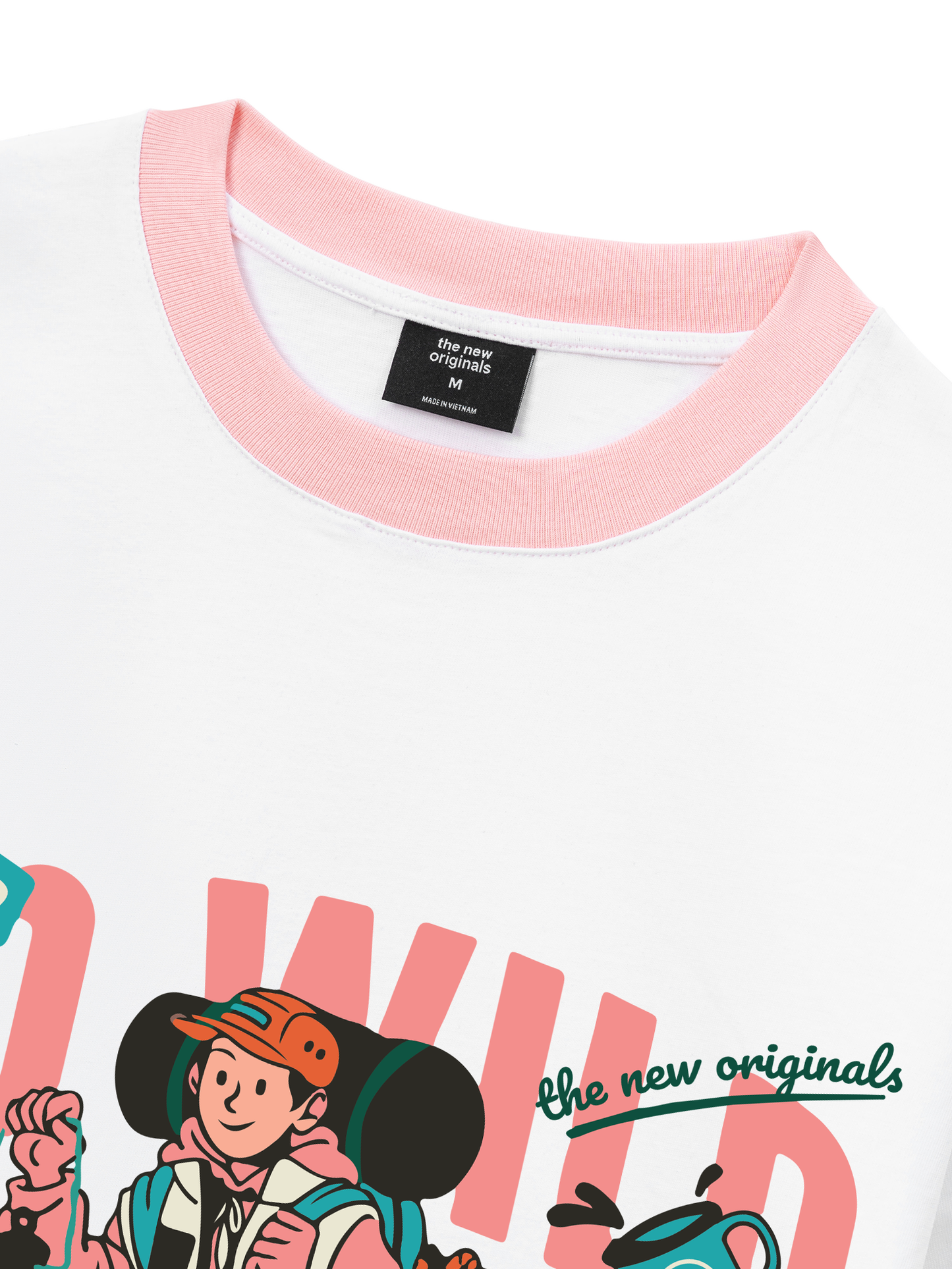 Áo Thun Ringer Relaxed Fit Go Wild Take A Hike