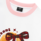 Áo Thun Ringer Relaxed Fit Sweet Pastry Red Plaid Bow