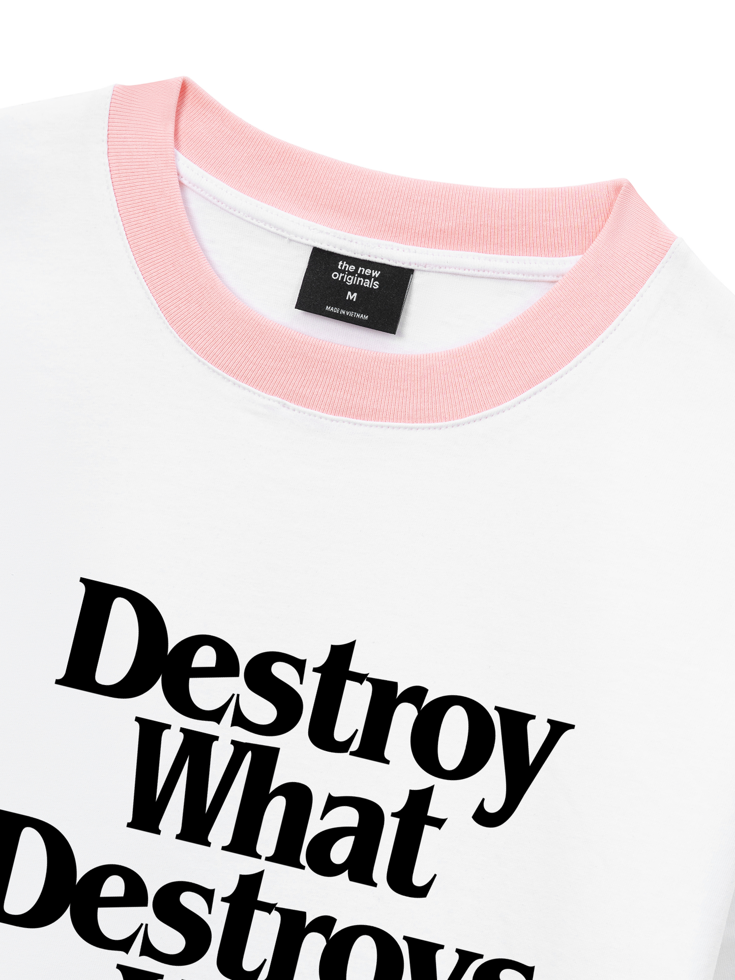 Áo Thun Ringer Relaxed Fit Life Vibe Destroy What Destroy You