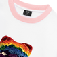Áo Thun Ringer Relaxed Fit Bad Boy & Rainbow Crochet Hat
