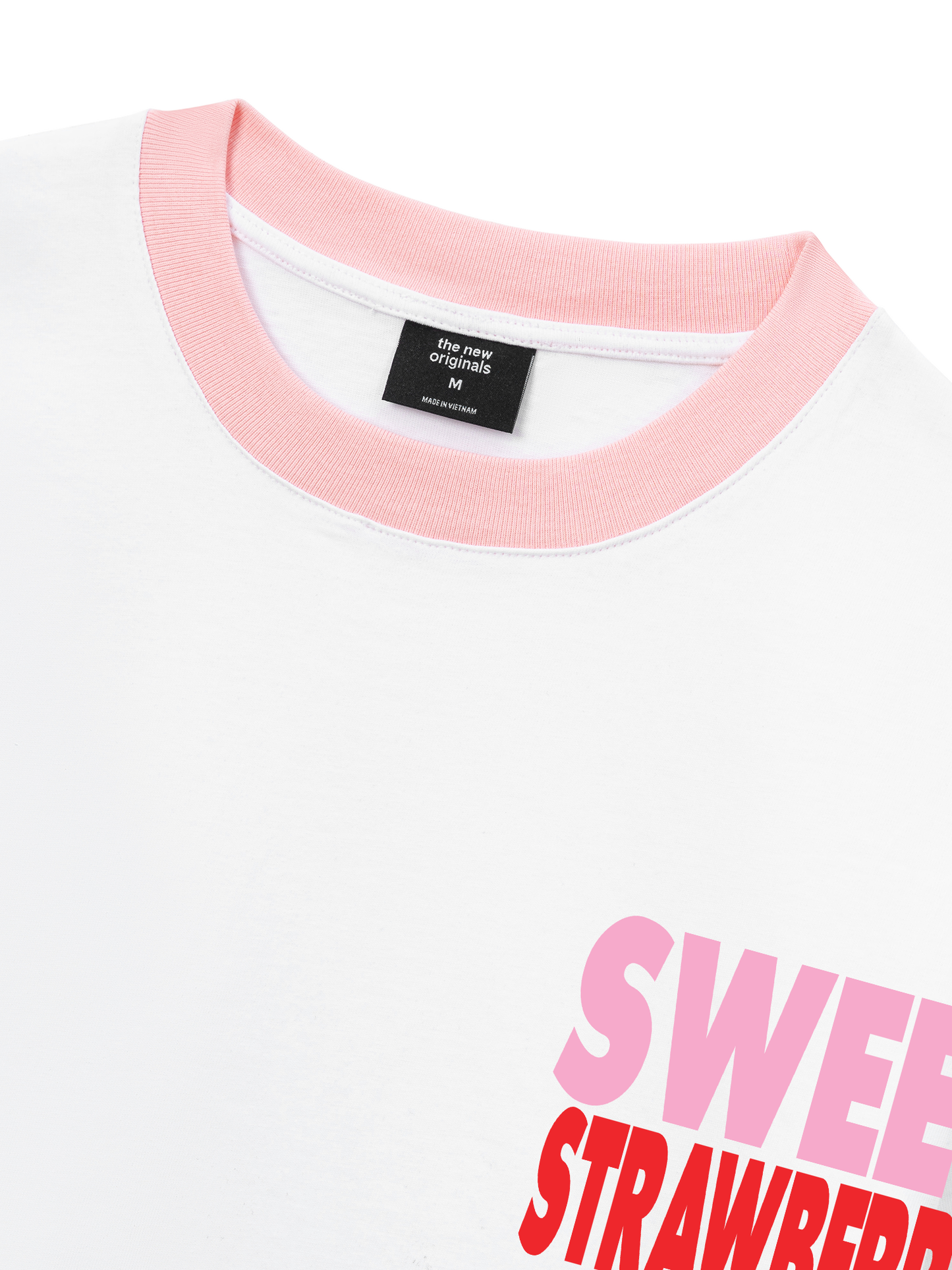 Áo Thun Ringer Relaxed Fit Summer Vibes Strawberry